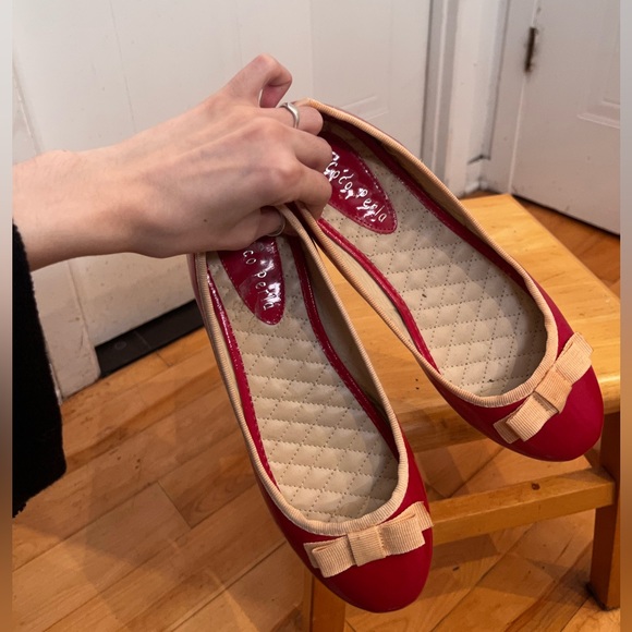 Red and Pink Balerinas - Picture 3 of 3